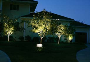front yard accent lighting